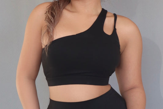 CoreFit™ Multi Strap Top in Black