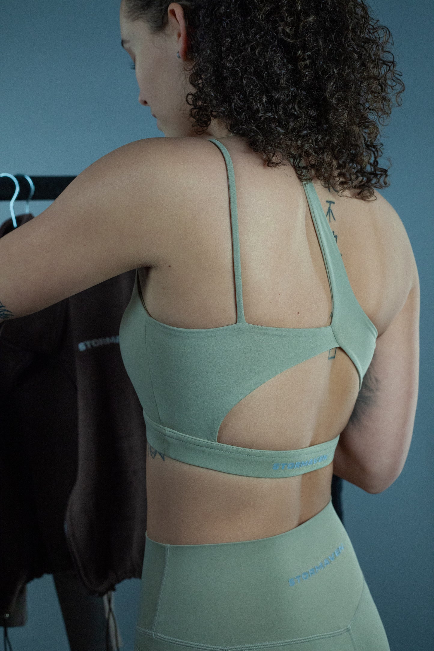 CoreFit™ Multi Strap Top in Sand