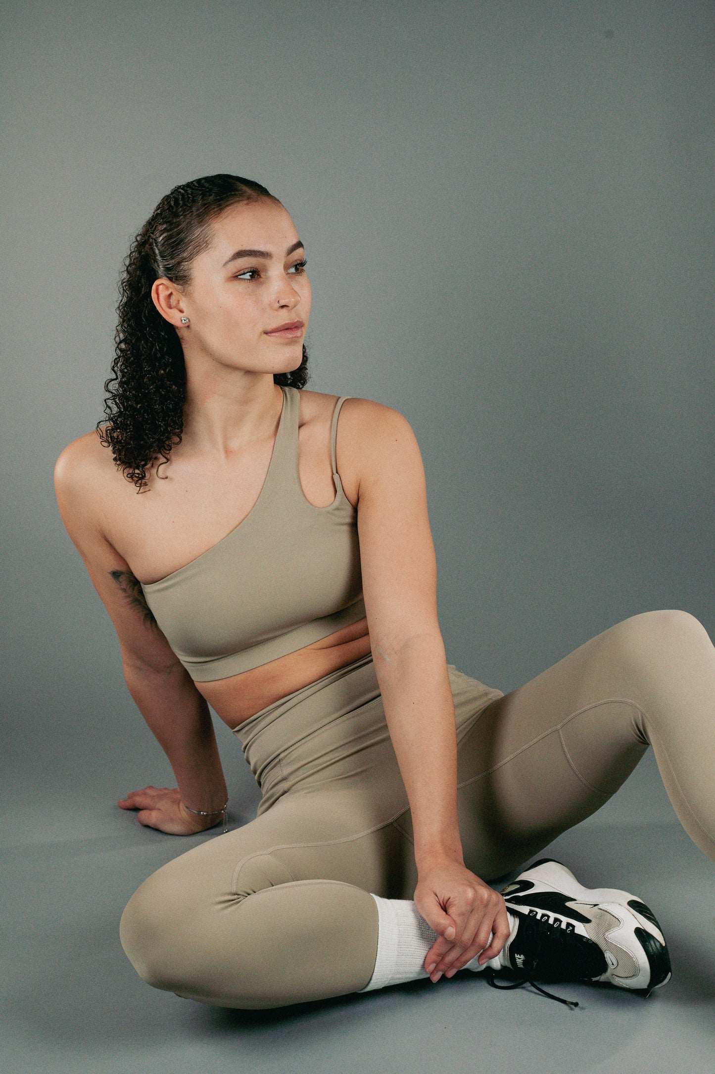 CoreFit™ Multi Strap Top in Sand