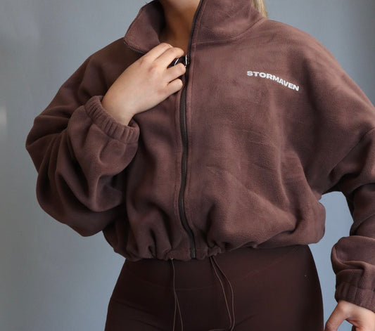Fleece Sweater in Choco