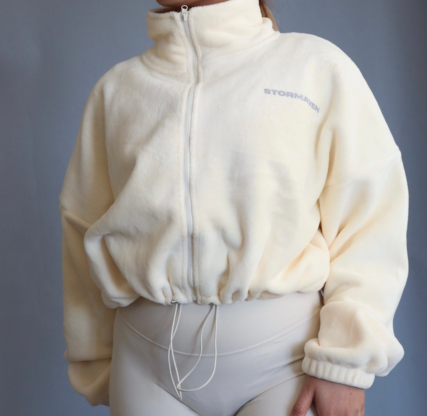 Fleece Sweater in Ivory